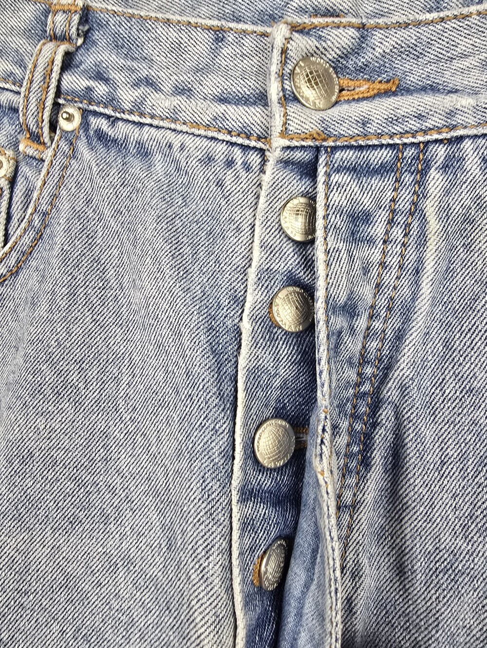 Vintage Western Lawman Denim Jeans High Waist Light Wash Womens Sz 11/12 Cowboy - Picture 3 of 15
